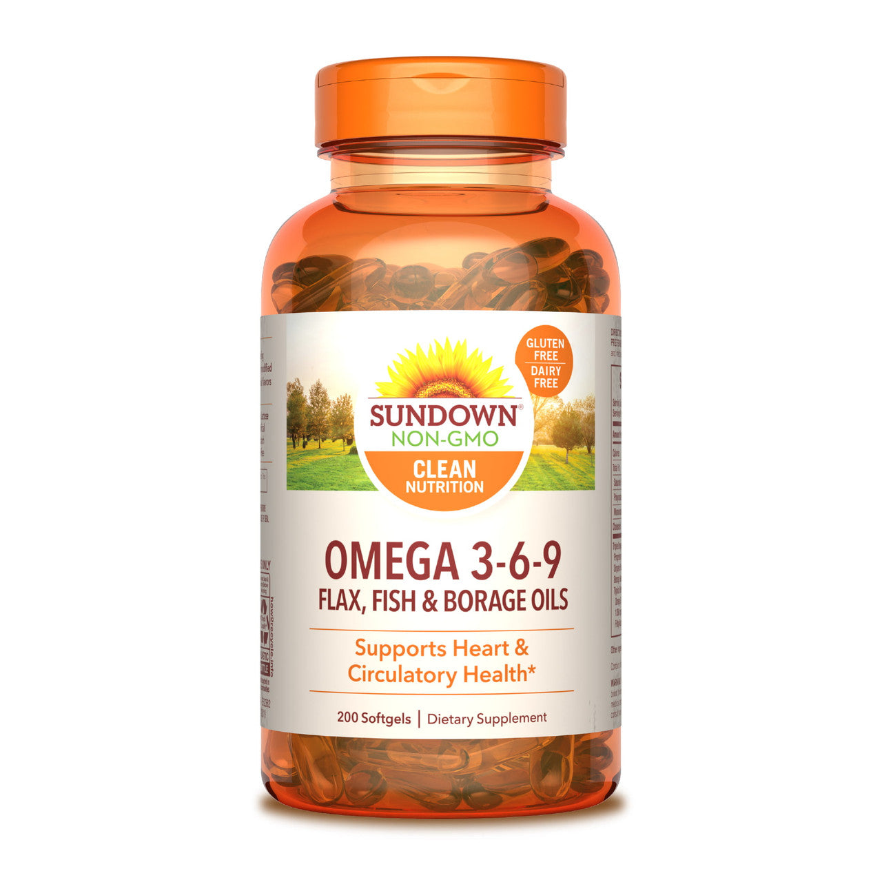 Sundown Naturals Triple Omega 3-6-9 Softgels, 200 Ea